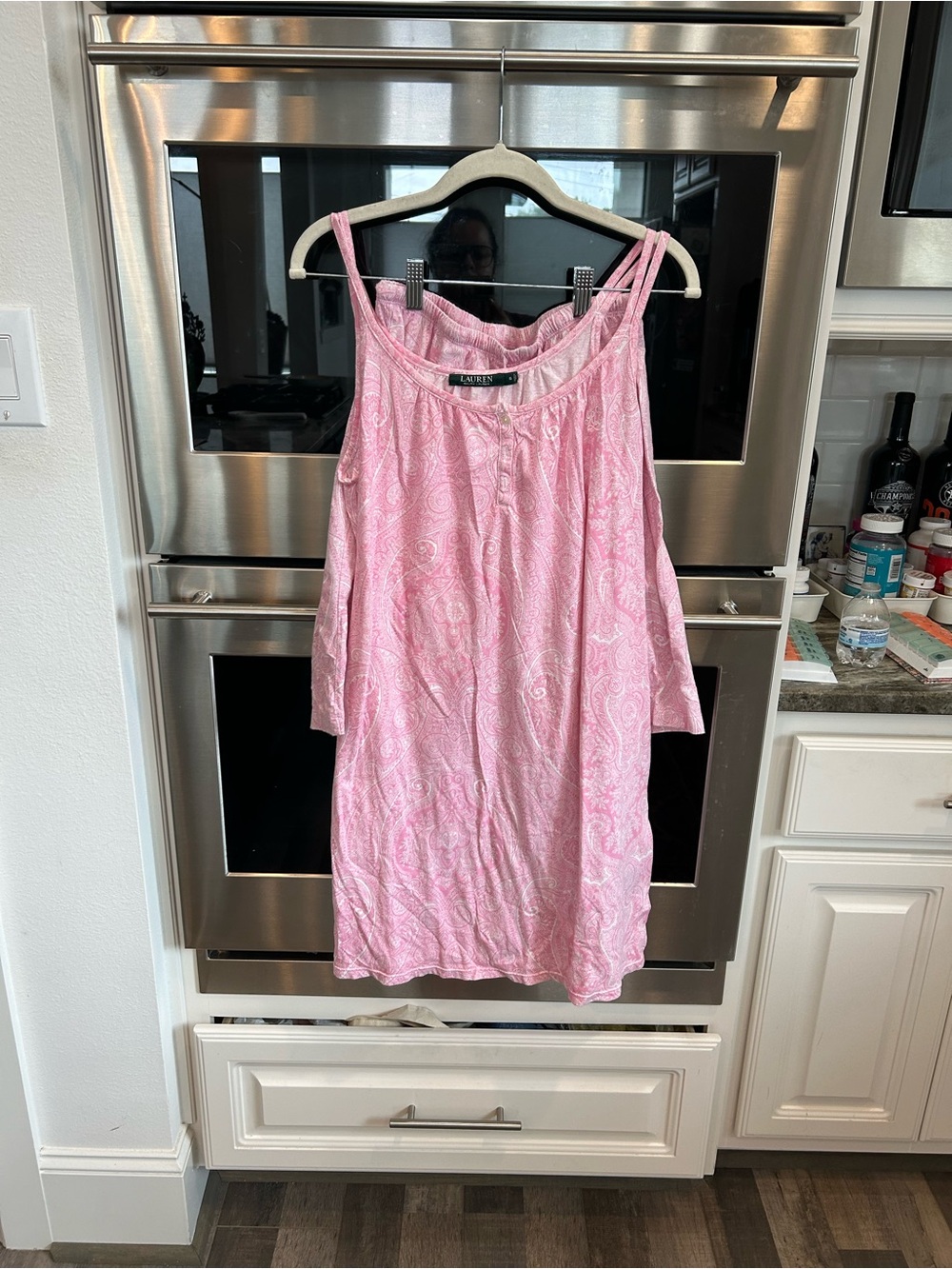 Ralph Lauren Pink Paisley PJ set size S GUC preppy coquette